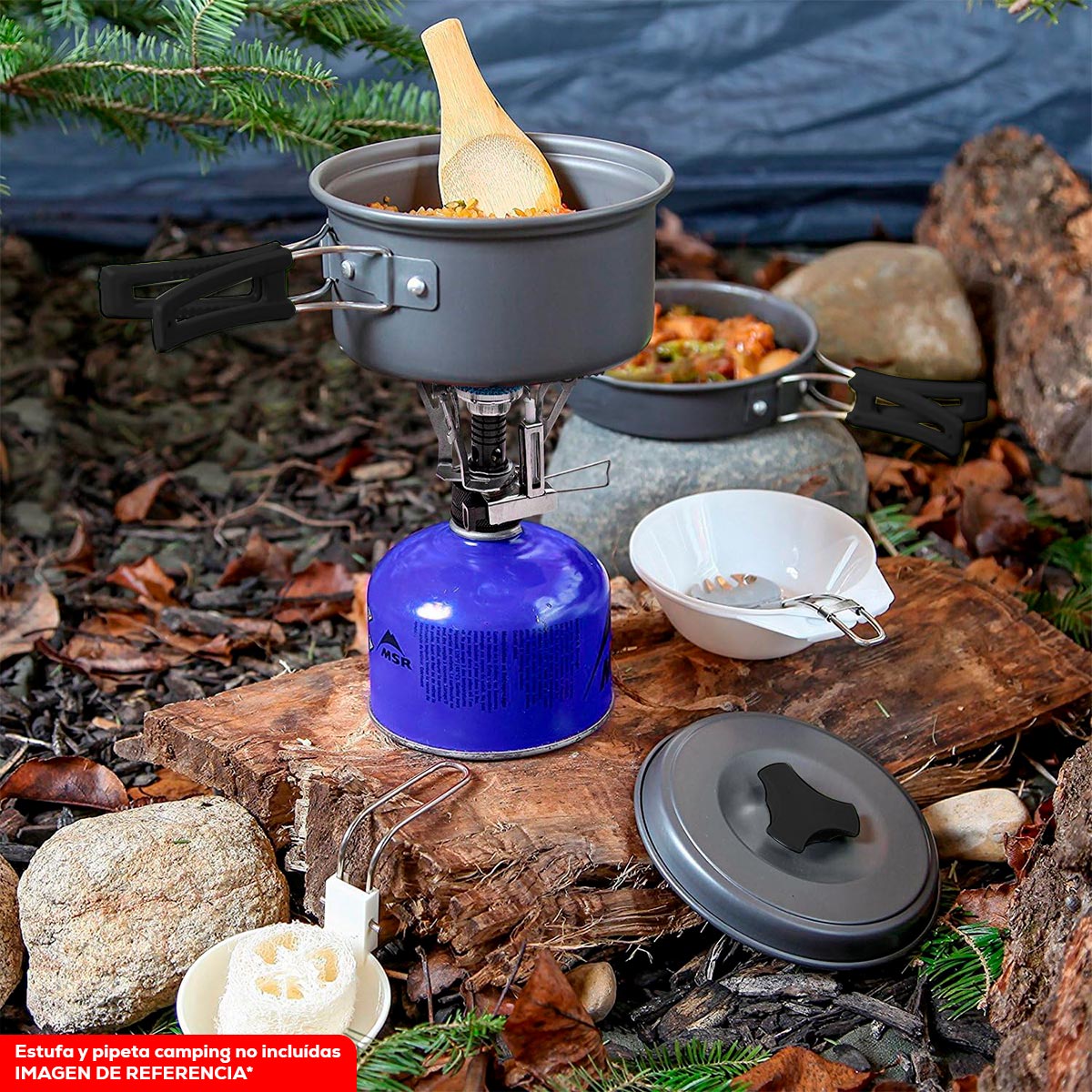 Miniatura 4 de Kit De Utensilios Cocina Camping SY-200